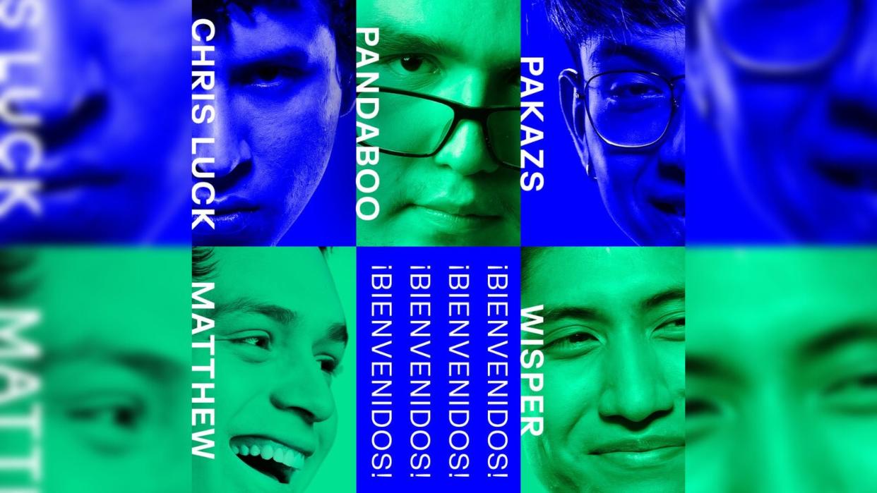 Evil Geniuses has finally revealed its new South American roster, featuring Pakazs, Chris Luck, Wisper, Matthew, and Pandaboo. (Photo: Evil Geniuses)