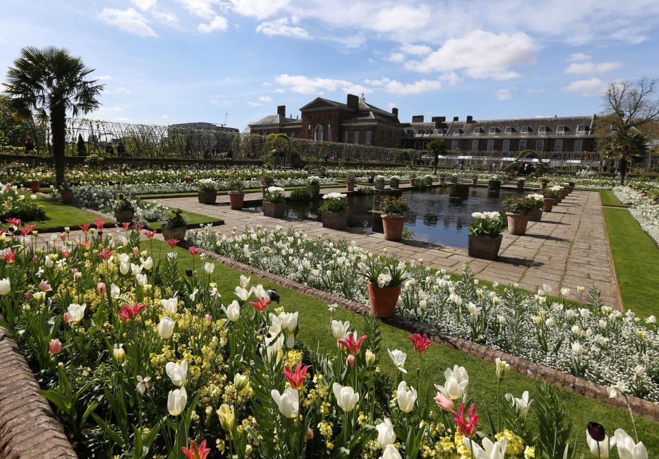 The garden commemorates the 20th anniversary of her death.