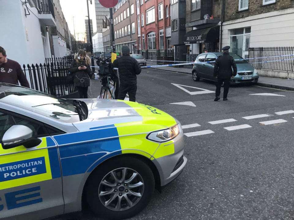 A man died after being stabbed in Euston Street in Camden, central London (Picture: PA)