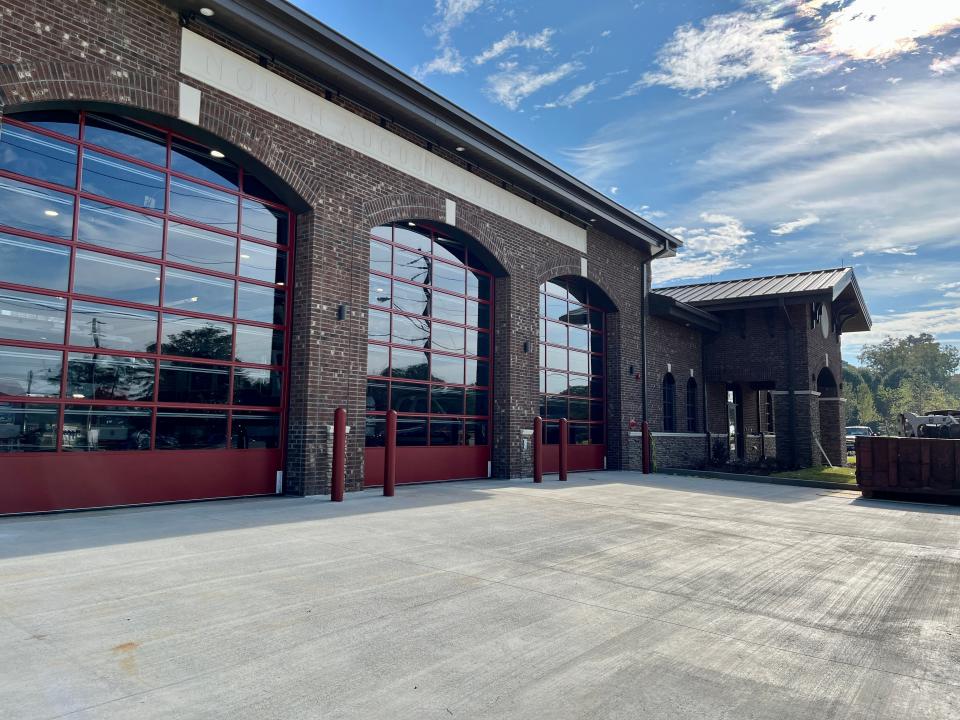 The 5,000-square-foot fire apparatus bays of North Augusta's new Fire Station #1 at 311 W. Martintown Rd. on November 1, 2022.