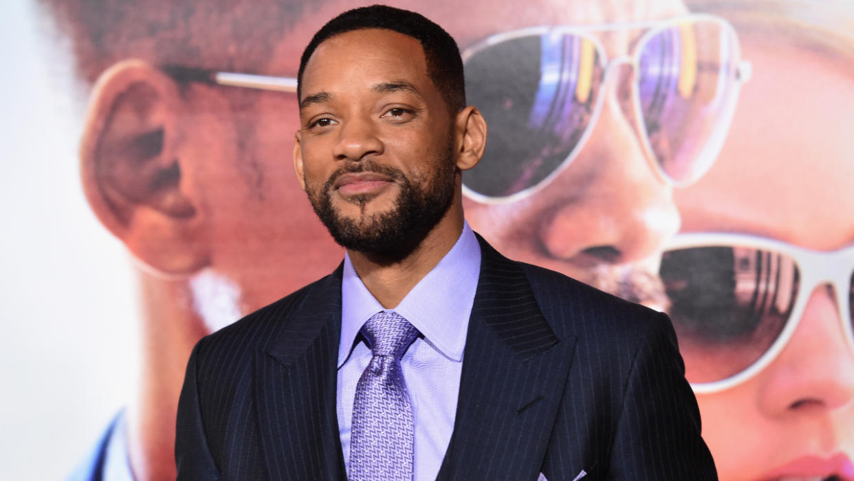  HOLLYWOOD, CA - FEBRUARY 24: Actor Will Smith attends the Warner Bros. Pictures' "Focus" premiere at TCL Chinese Theatre on February 24, 2015 in Hollywood, California. 