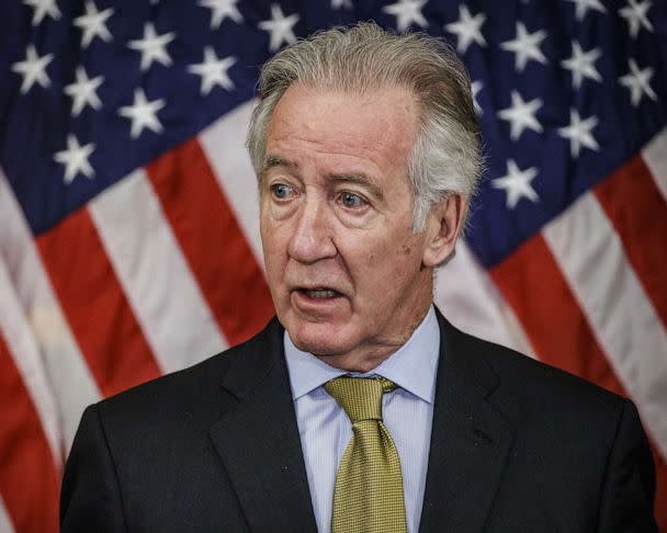 PHOTO: Richard Neal speaks during an event at the Capitol in Washington, D.C., Feb. 4, 2022. (Samuel Corum/Bloomberg via Getty Images)