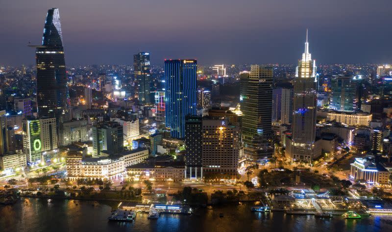 東協經濟發展中，圖為越南城市景觀。（示意圖／shutterstock）