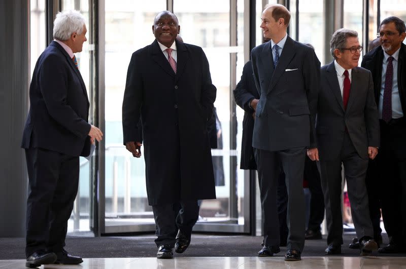 South African President Ramaphosa visits the UK