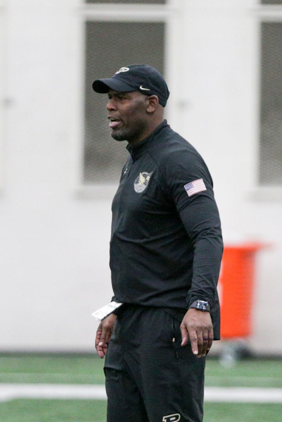 Purdue assistant coach Ron English during a practice, Monday, Feb. 28, 2022 at Mollenkopf Athletic Center in West Lafayette.