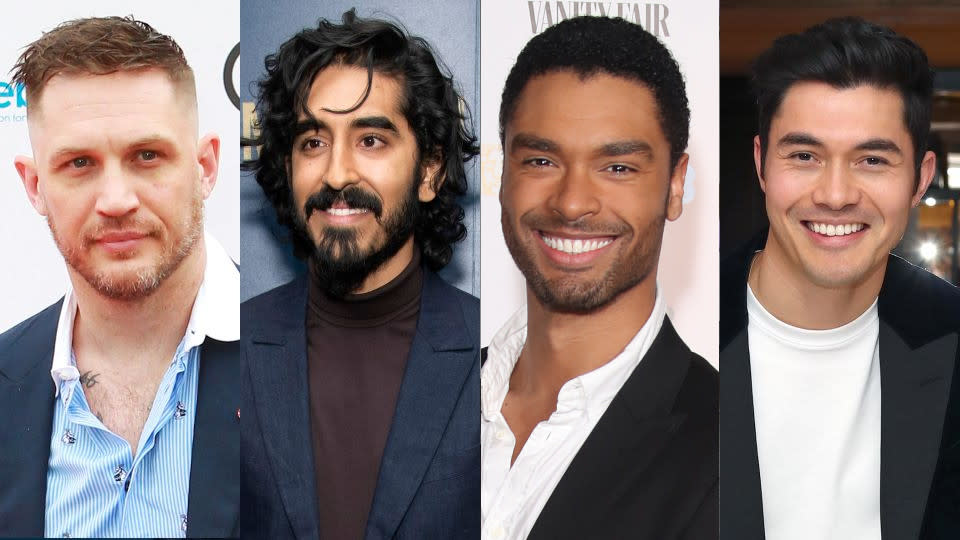 Tom Hardy, Dev Patel, Regé-Jean Page and Henry Golding could be in the frame to play James Bond. (Credit: Dave Benett/Charles Sykes/Invision/AP/Mike Marsland/WireImage/Jerritt Clark/Getty)