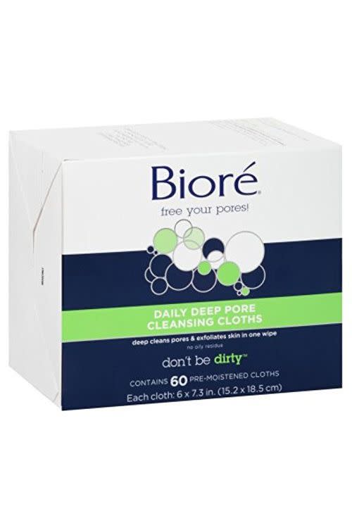 Bioré Daily Deep Pore Cleansing Cloths (Pack of 2)