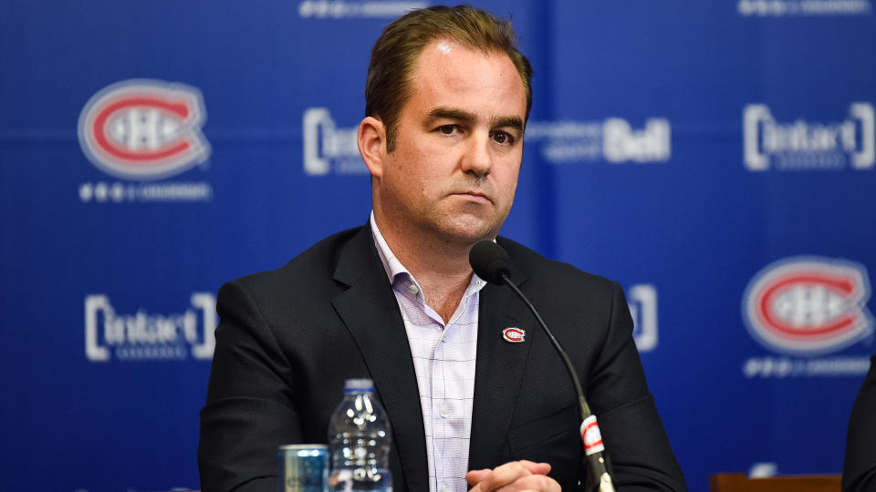 Montreal Canadiens owner Geoff Molson addressed his team's decision to select Logan Mailloux in the 2021 NHL Draft. (Photo by David Kirouac/Icon Sportswire via Getty Images)