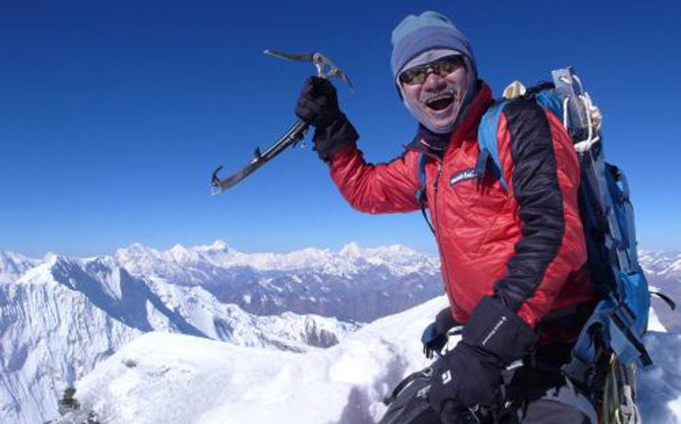 An undated handout photo shows Kim Chang-ho, a South Korean climber and leader of a nine-member expedition team, who was found dead on Himalayan Mount Gurja in Nepal three days earlier.