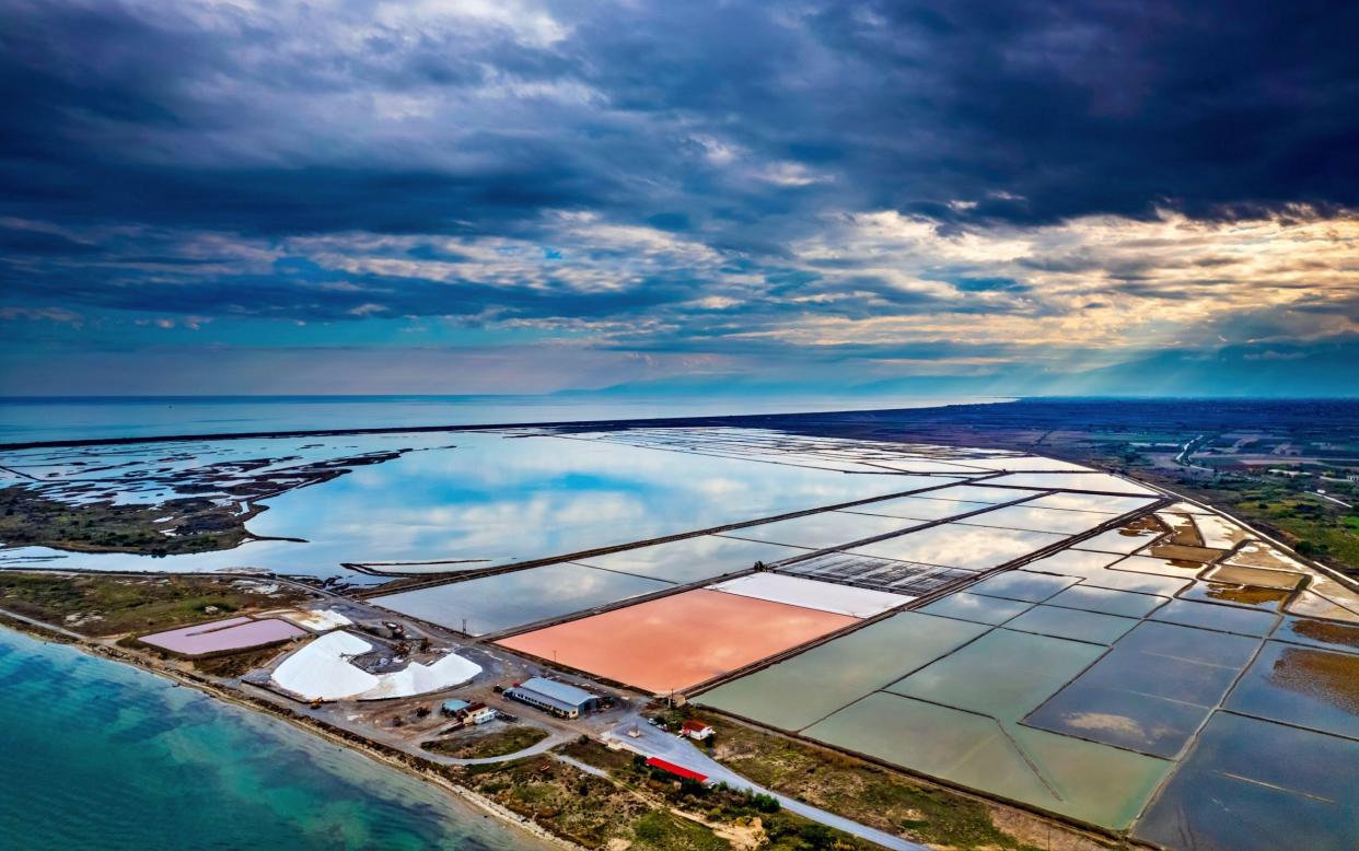 There's an abundance of salt flats in Axios Delta National Park