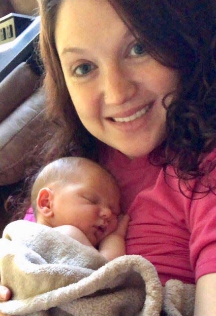 This is Olivia Cook and her son Parker. Cook recently had an experience while at a restaurant in Gettysburg where she said she was asked to cover up while breastfeeding.