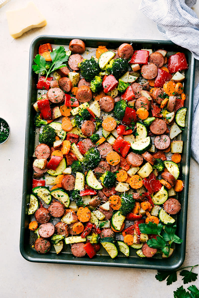 One-Pan Healthy Italian Sausage And Veggies