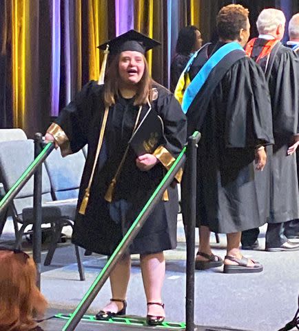 <p>Courtesy of Linda Ramirez</p> Ashlynn Rich's graduation ceremony