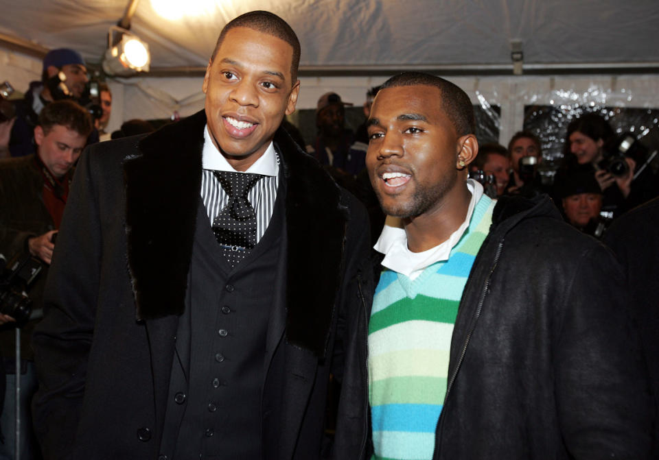 JAY-Z and Kanye West in 2004<p>Frank Micelotta/Getty Images</p>