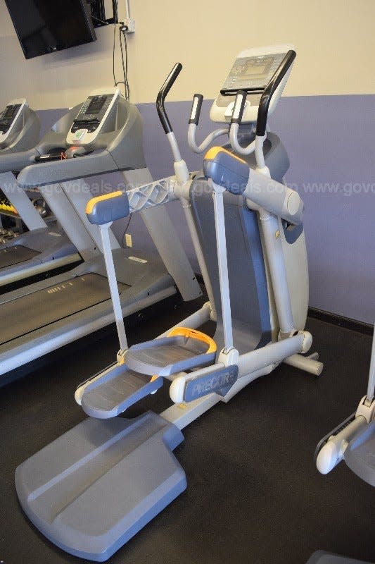Kent Parks and Recreation is auctioning its exercise equipment after closing its fitness center on West Main Street. This is one of the items that is being sold.