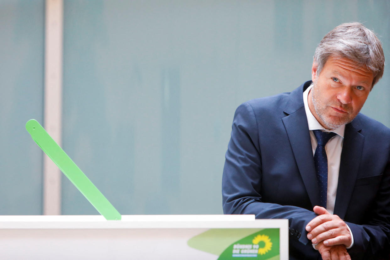 Wirtschaftsminister Robert Habeck (Grüne) im Juli im Bundestag (Bild: REUTERS/Michele Tantussi)