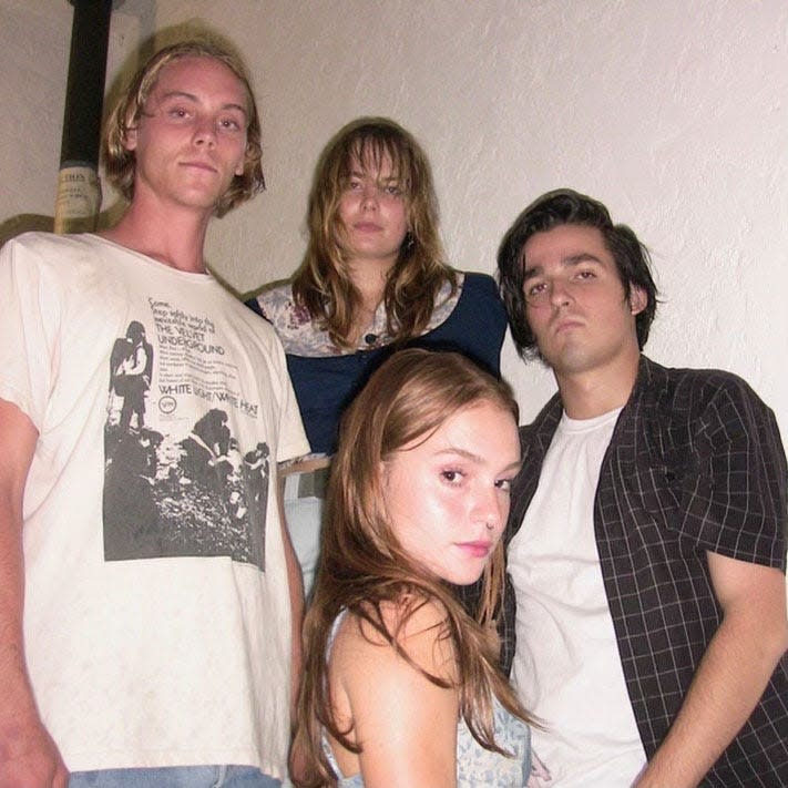 Carolina Beach band Pleasure Island. From left, Kevin Penn (drums), Cameron Sinclair (guitar, keys, vocals), Chloe Torres (vocals, bass) and Marc Fatum (guitar).