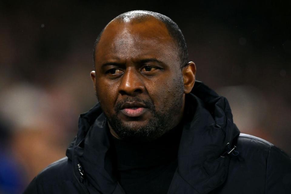 Patrick Vieira’s Crystal Palace are winless in 12 games this year (Getty Images)