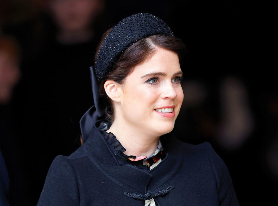 Princess Eugenie at a Service of Thanksgiving for the life of Prince Philip, Duke of Edinburgh on March 29, 2022 in London, England. (Max Mumby / Getty Images)