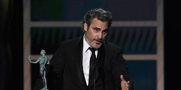 Joaquin Phoenix prefirió ir a una protesta contra la explotación animal que a la fiesta del SAG Awards 2020