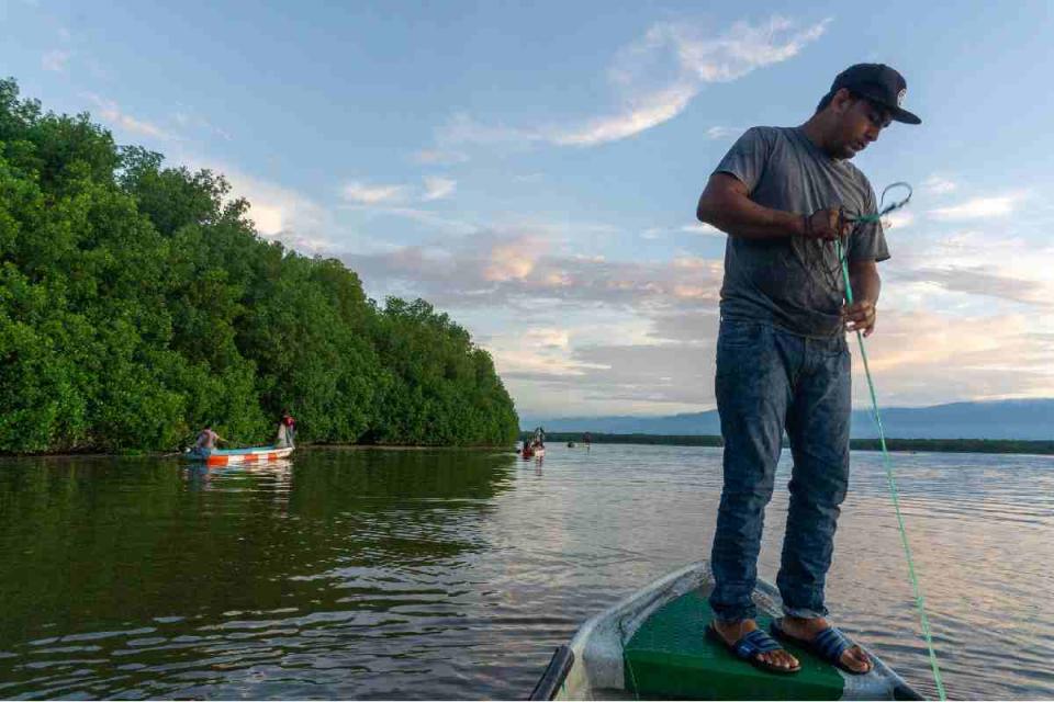 Laguna Los Cerritos en Acapetahua Chiapas México