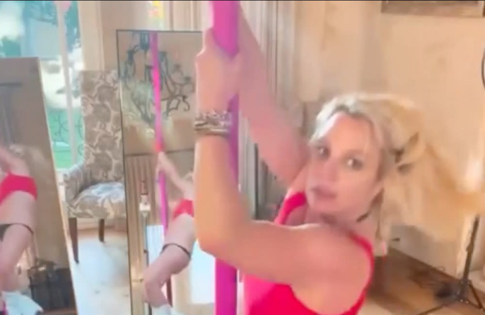 Britney Spears - Pole Dancing - Instagram - September 13th 2023