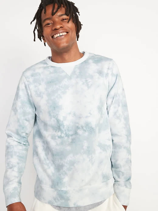 Tie-Dyed Crew-Neck Sweatshirt. Image via Old Navy.