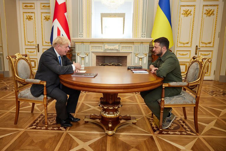 Volodymyr Zelensky ;Boris Johnson; ucrania; Ukraine; guerra en Ucrania; Mundo