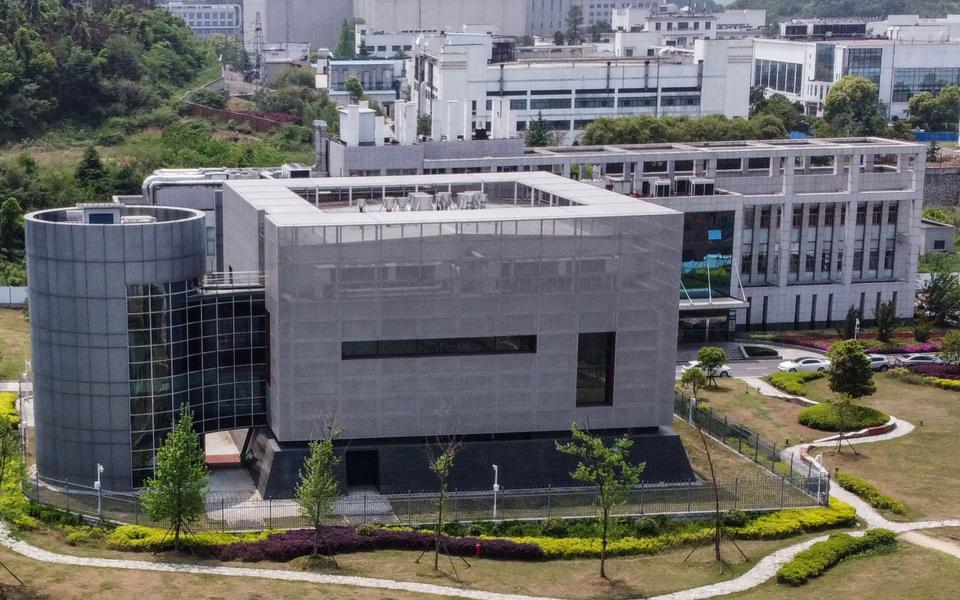 An aerial view shows the P4 laboratory at the Wuhan Institute of Virology in Wuhan in China's central Hubei province on April 17, 2020 - HECTOR RETAMAL /AFP