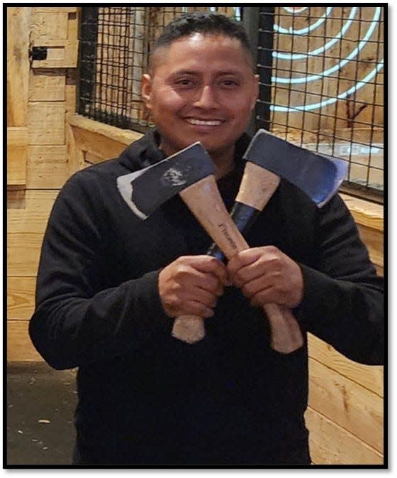 Silvano Vicente of Oklahoma City, a meat cutter at Texas Roadhouse, is one of 25 qualifying butchers in the regional round of the company's National Meat Cutting Challenge.