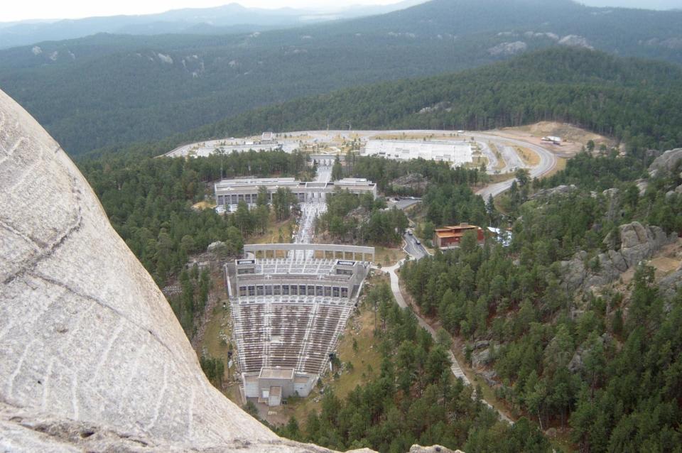 View from the top of Mt. Rushmore