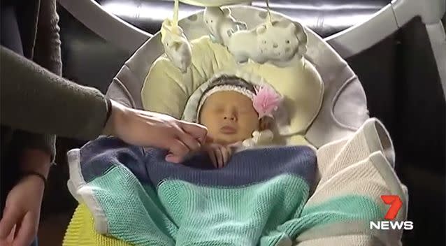 She doesn't know it yet, but Scarlett set to share her birthday with her closest relatives for the rest of her life. Photo: 7 News