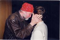 <p>Sharing a special moment with her father at the 1998 premiere of <em>Playing by Heart</em>.</p>