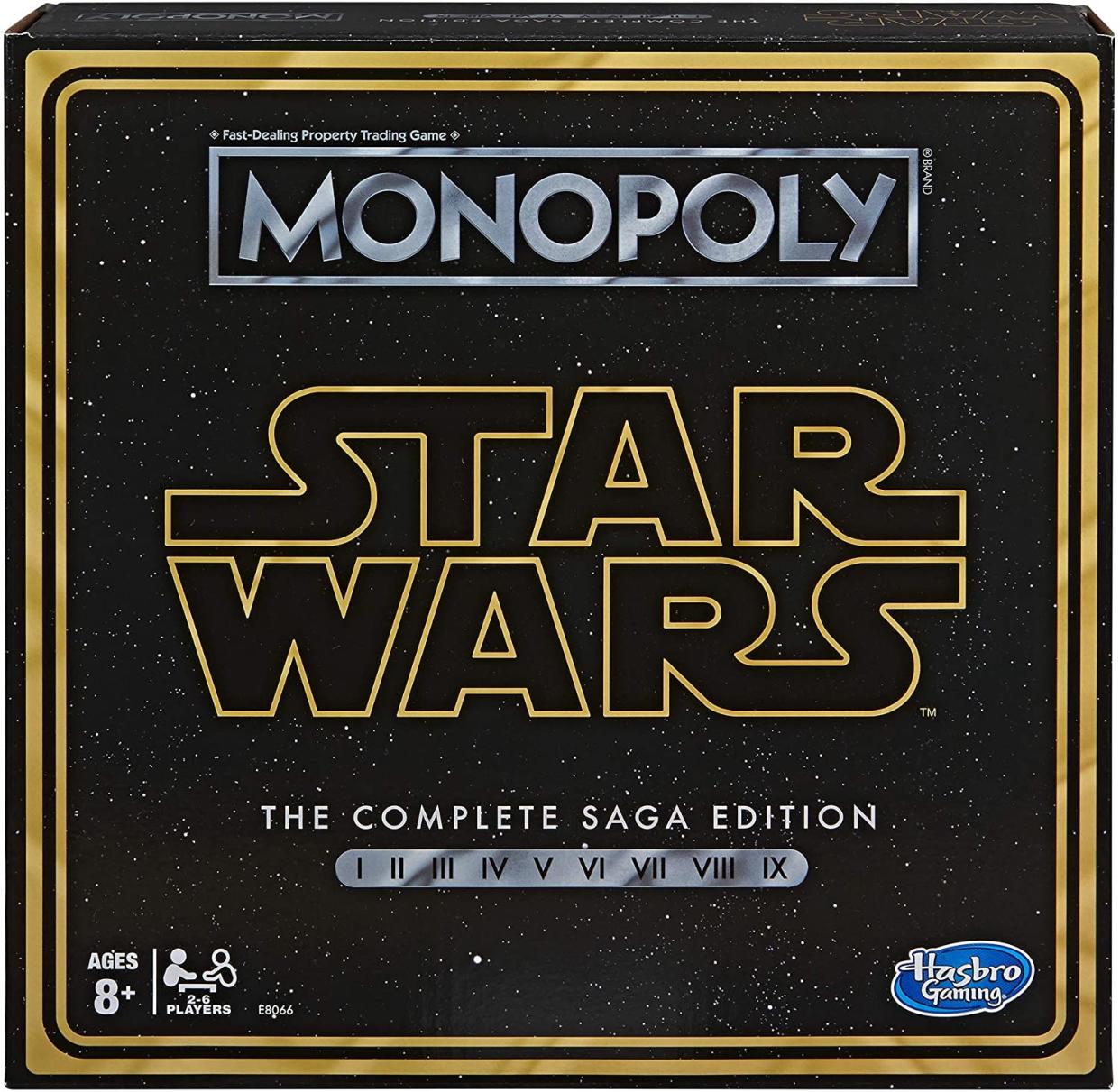 Monopoly: Star Wars Complete Saga Edition, best star wars gifts