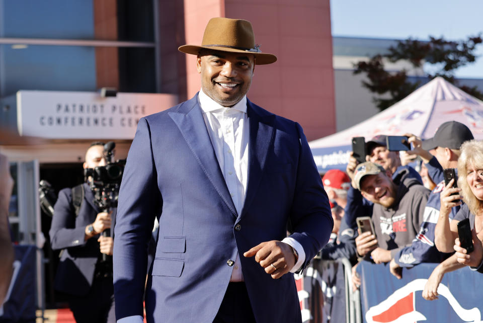 Richard Seymour returned to Foxboro last October for his enshrinement in the New England Patriots' Hall of Fame. Now he's in the Pro Football Hall of Fame, too. (Photo by Fred Kfoury III/Icon Sportswire via Getty Images)