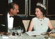 <p>While their love and respect for one another endured, Philip - pictured with the Queen at a state banquet in 1970 - reportedly struggled with some aspects of his role as prince consort. Photo: Getty Images.</p> 