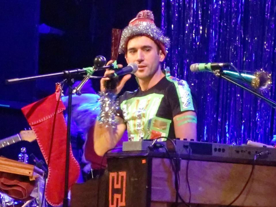 <p>Melanc-holy night: Sufjan Stevens performing at a Christmas sing-a-long concert in New York, 2012</p>Rex