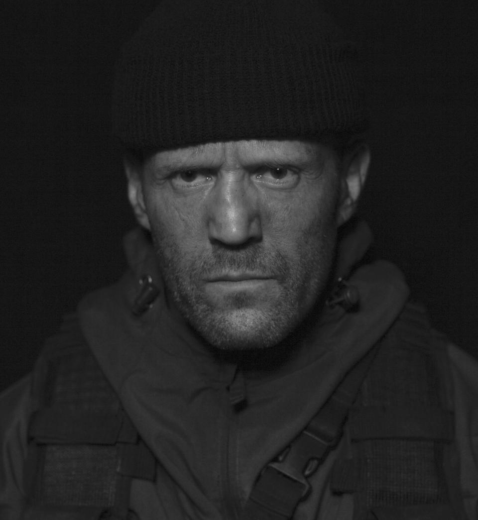 This image released by Lionsgate shows Jason Statham in a scene from "The Expend4bles." (Lionsgate via AP)