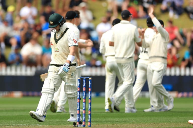 Steve Smith was the only wicket to fall in the morning session (Marty MELVILLE)