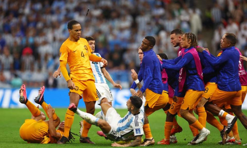 The Netherlands v Argentina quarter-final.