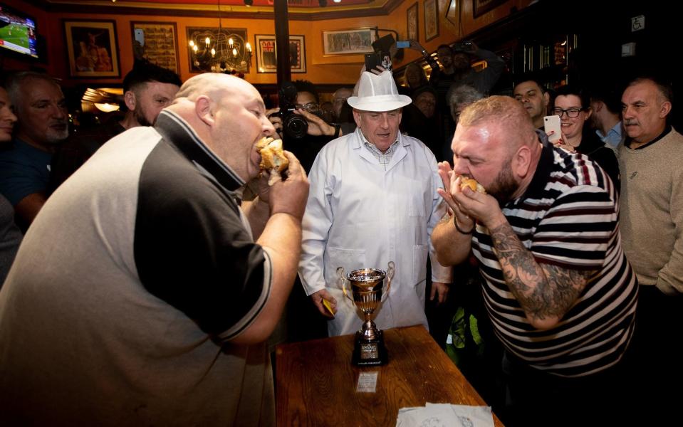 wigan pie eating contest