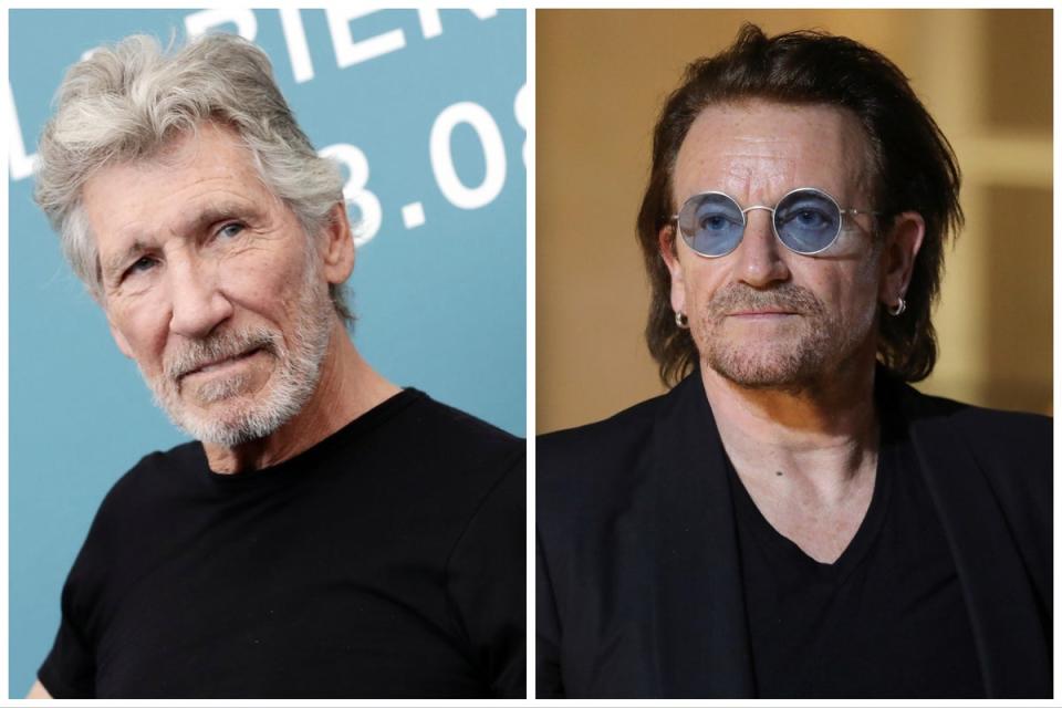 Roger Waters (left) and Bono (Getty)