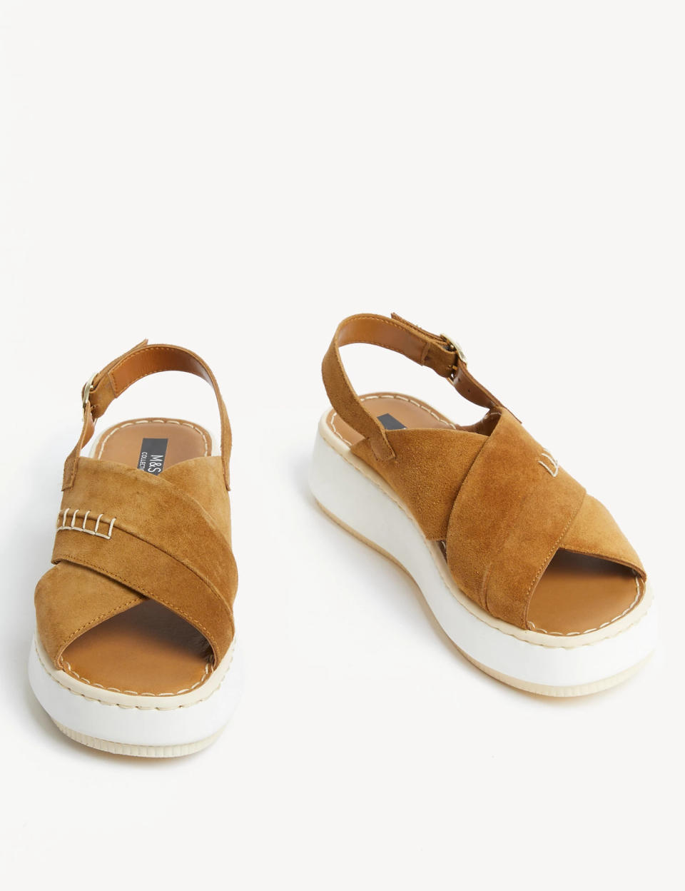 Chunky soled sandals like these are a big hit this summer. (M&S)