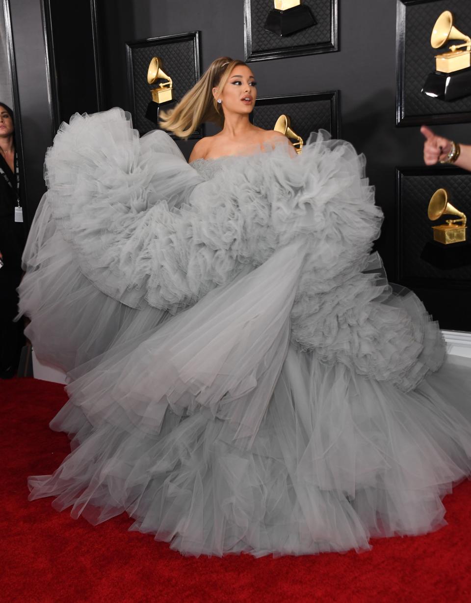 <h1 class="title">US-ENTERTAINMENT-MUSIC-GRAMMY-ARRIVALS</h1><cite class="credit">VALERIE MACON/AFP/Getty Images</cite>