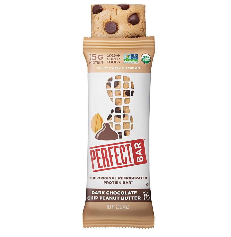 Perfect Bar Refrigerated Protein Bar: Dark Chocolate Chip Peanut Butter Flavor