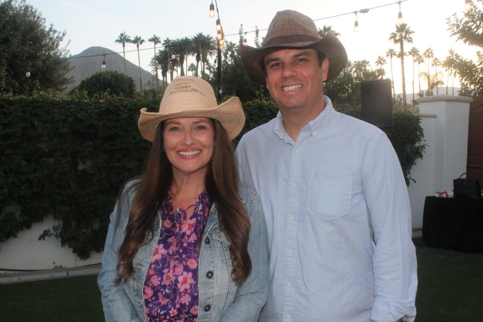 YMCA President Elect Meegan Villa and husband Nic are all smiles at The Family YMCA of the Desert’s 36th annual Hoedown in Paradise, Nov. 4, 2023.