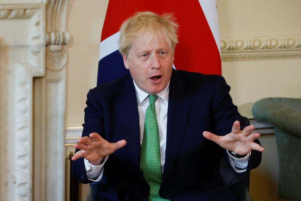 Boris Johnson was facing questions about Chris Pincher (John Sibley/PA) (PA Wire)