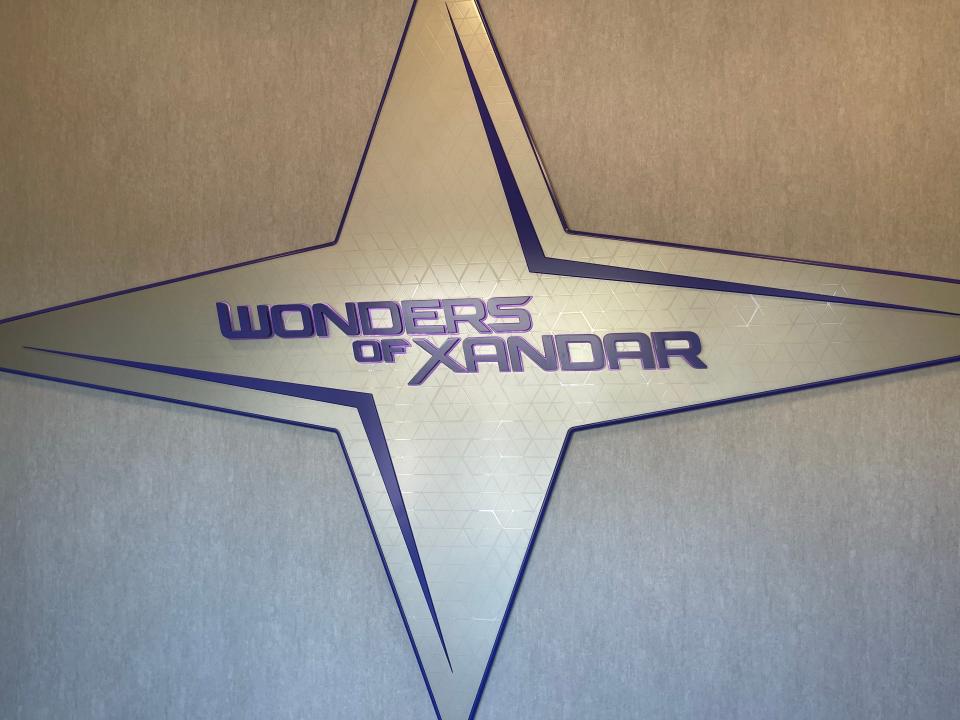 sign for the wonders of xandar pavilion at epcot