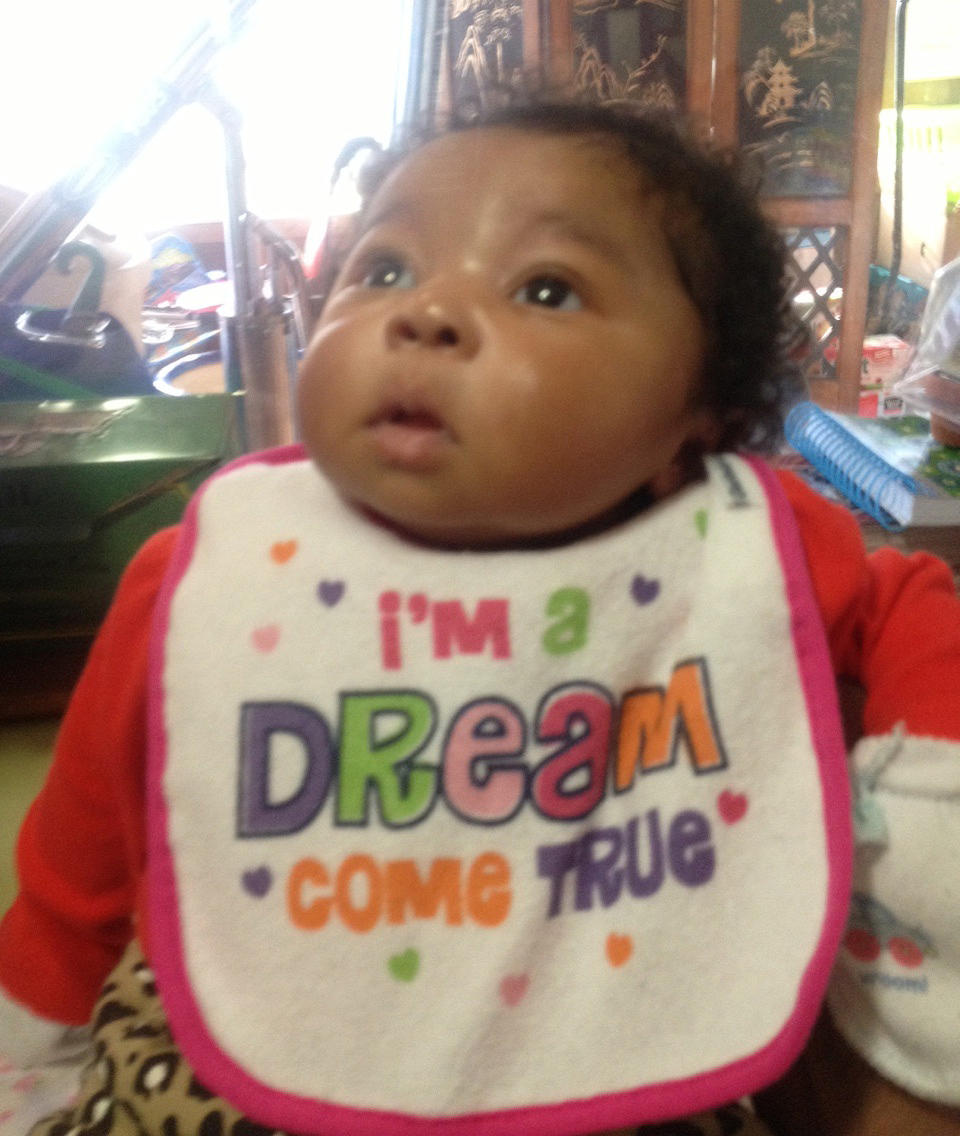 This undated photo provided by the Memphis Police Department shows 7-week-old Aniston Walker of Memphis, Tenn. On Friday, Jan. 10, 2014, one day after the baby was reported missing, police have charged Andrea Walker, the baby's mother, with two counts of aggravated child abuse and two counts of aggravated neglect or endangerment. (AP Photo/Memphis Police Department)