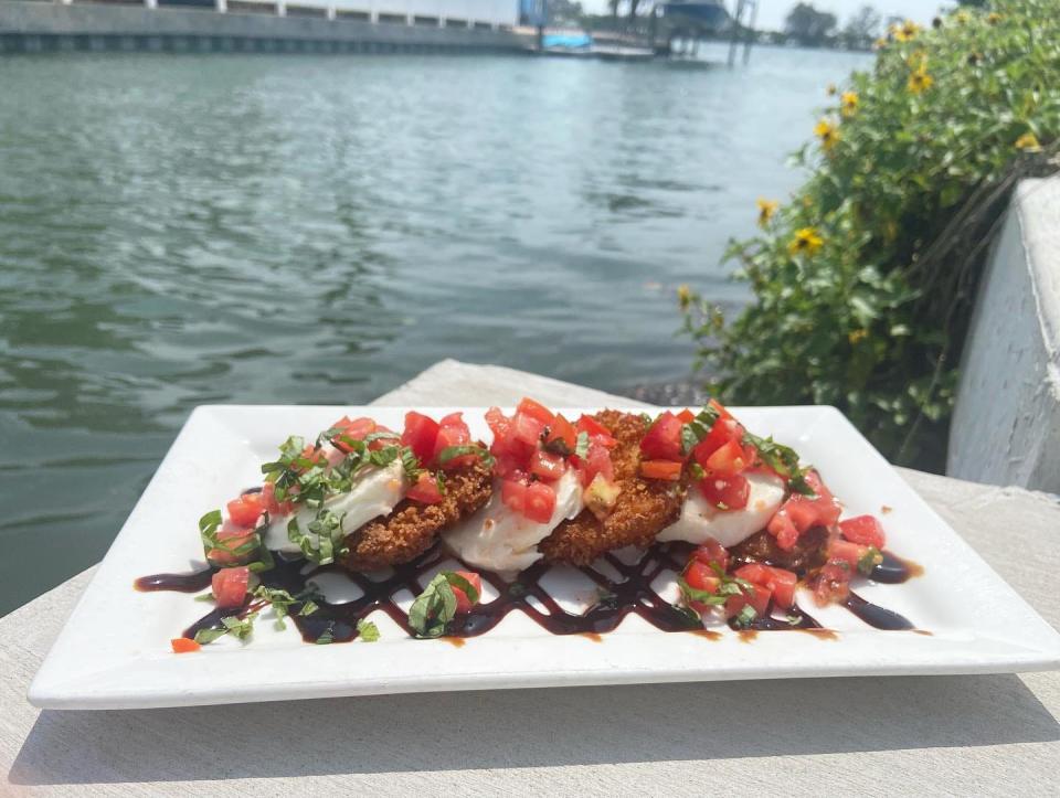 Fried Green Caprese at Landy's Restaurant in Englewood.